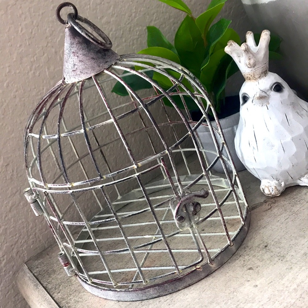 Boho Farmhouse rustic birdcage decor Host Pick!